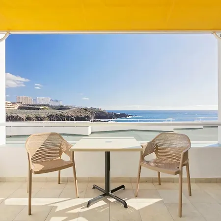 Beachfront 1br With Balcony, Pool & Parking Ancla By Aqua Vista Tenerife Apartamento