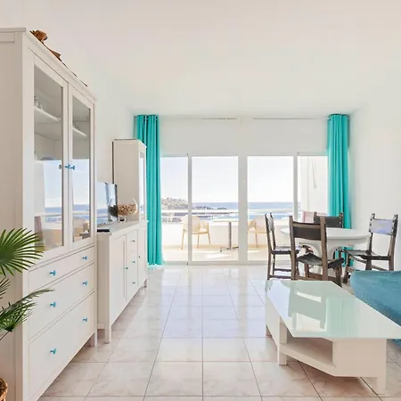 Beachfront 1br With Balcony, Pool & Parking Ancla By Aqua Vista Tenerife Apartamento
