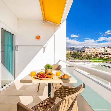 Beachfront 1br With Balcony, Pool & Parking Ancla By Aqua Vista Tenerife Apartamento